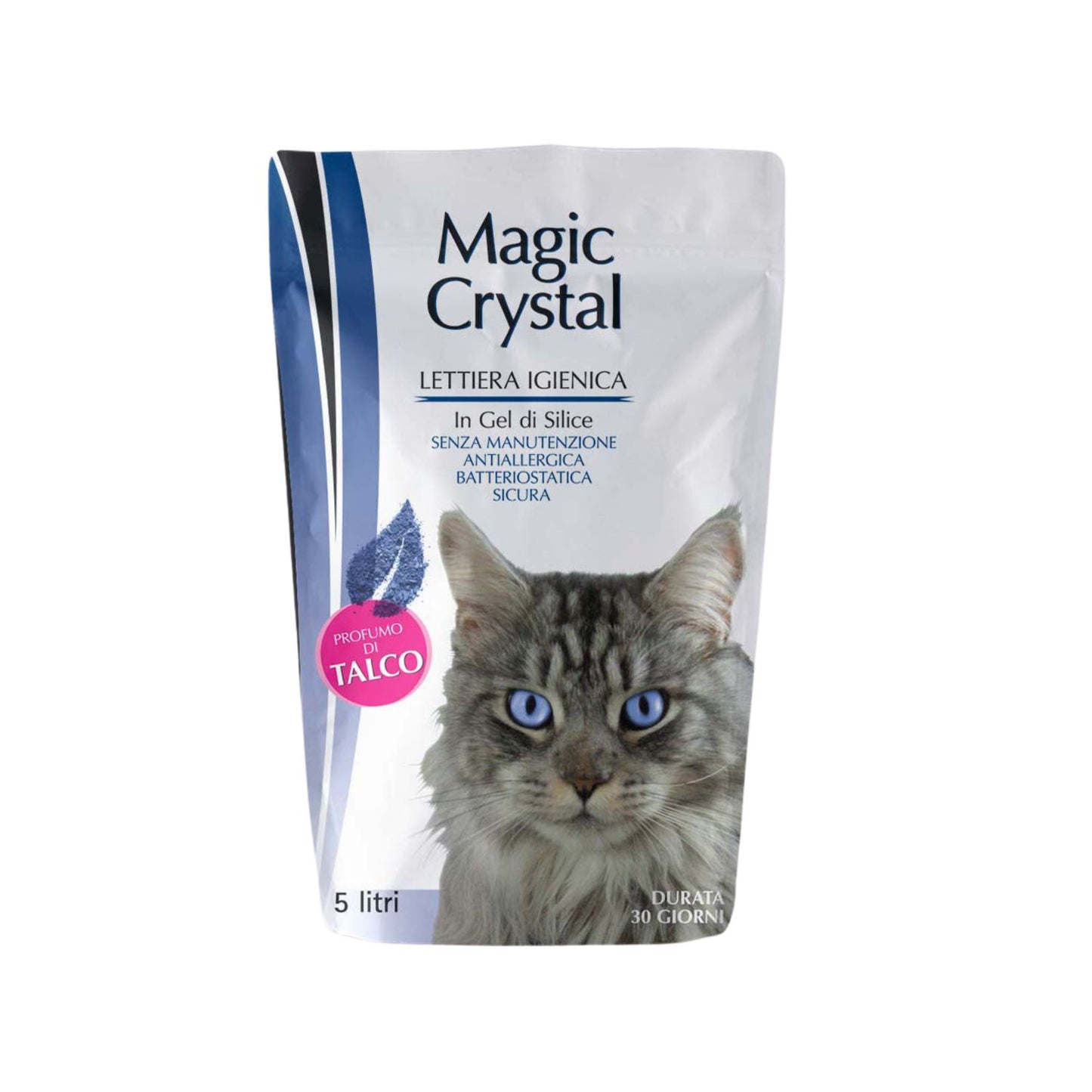 Magic Crystal Talco Lettiera al Silicio 5l per Gatti