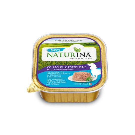 Naturina Easy Agnello e Verdurine 150g Vaschetta per Cani - Animaliapet