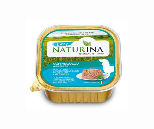 Naturina Easy Merluzzo 150g Vaschetta per Cani - Animaliapet