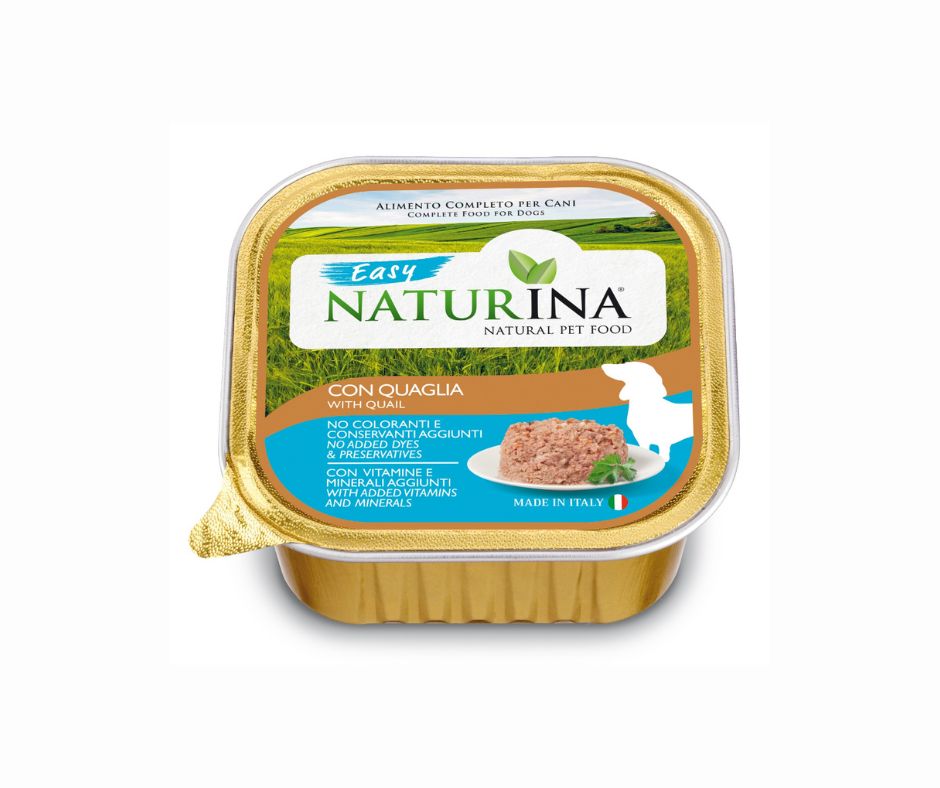 Naturina Easy Quaglia 150g Vaschetta per Cani - Animaliapet