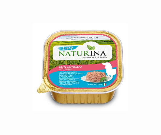 Naturina Easy Coniglio 150g Vaschetta per Cani - Animaliapet