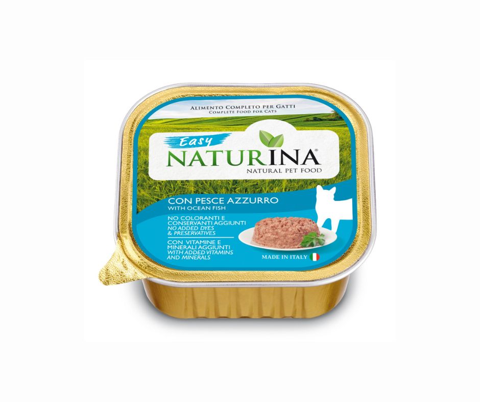 Naturina Easy Pesce Azzurro 100g Vaschetta per Gatti - Animaliapet