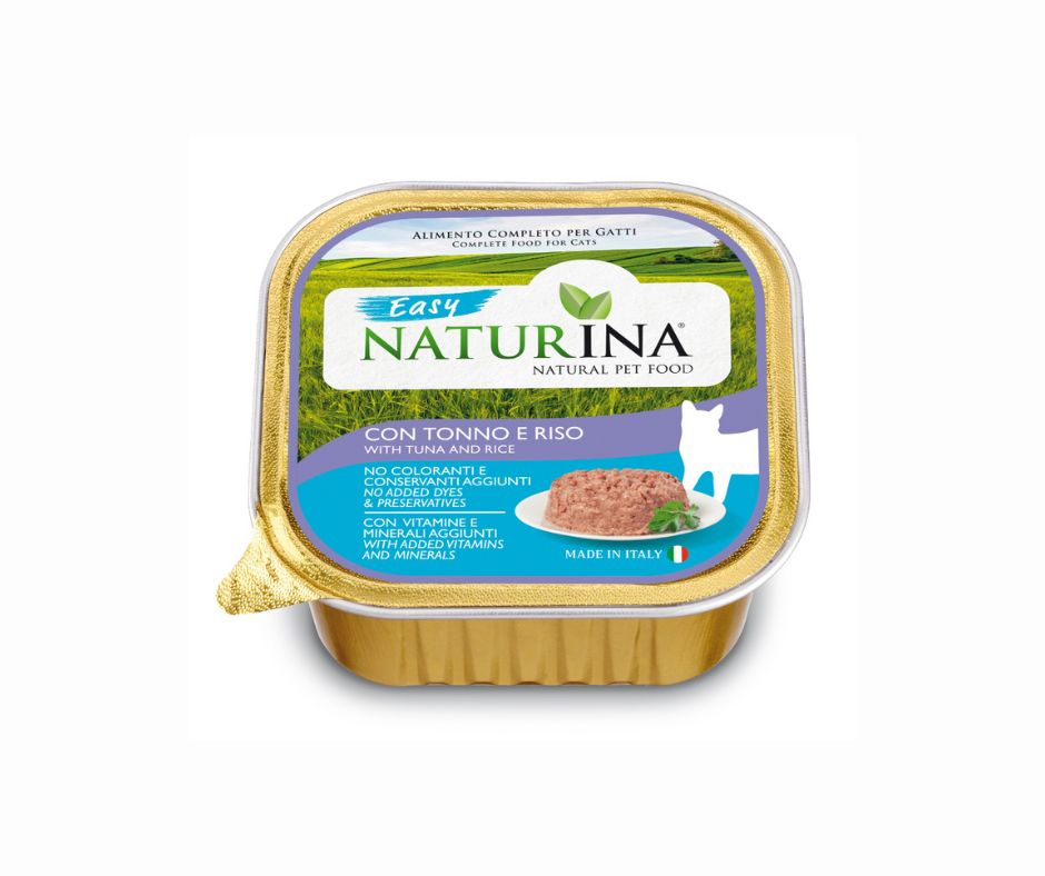 Naturina Easy Tonno e Riso 100g Vaschetta per Gatti - Animaliapet