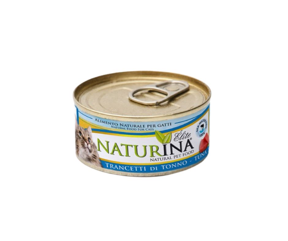 Naturina Elite Trancetti di Tonno 70g Lattina Gatti - Animaliapet