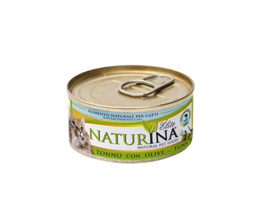 Naturina Elite Tonno e Olive 70g Lattina Gatti - Animaliapet