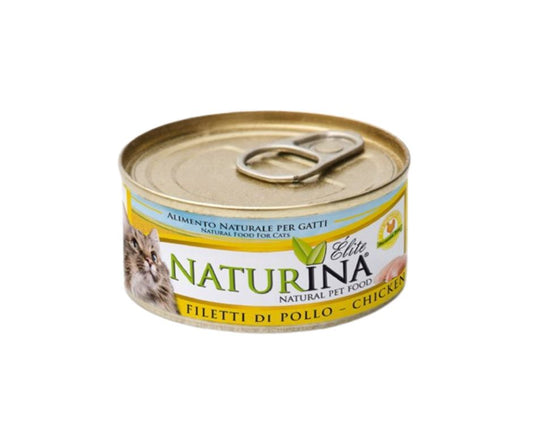 Naturina Elite Filetti di Pollo 70g Lattina Gatti - Animaliapet