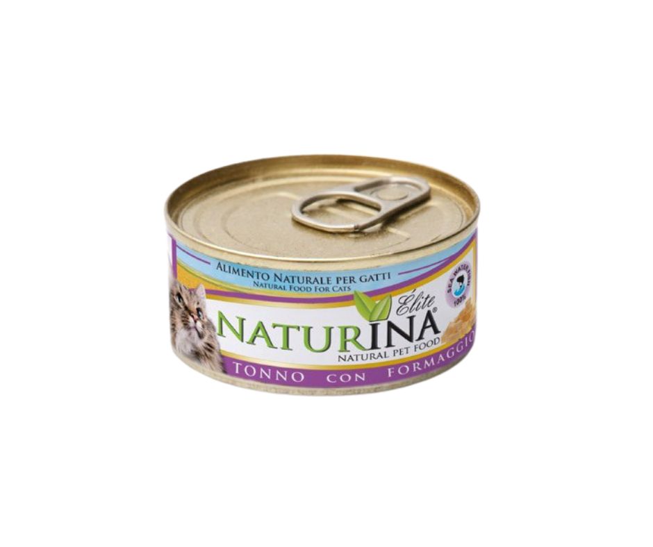 Naturina Elite Tonno e Formaggio 70g Lattina Gatti - Animaliapet