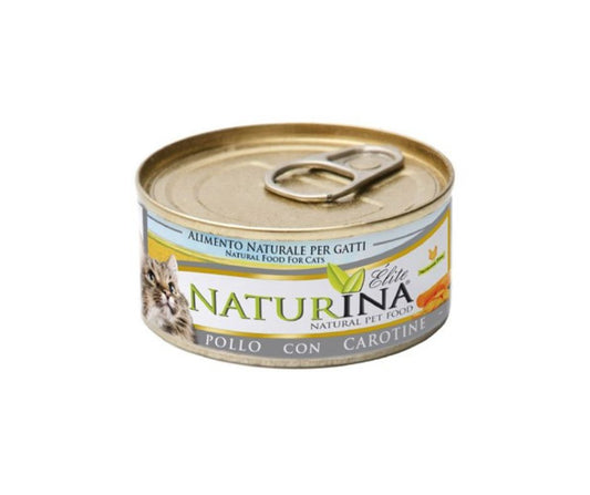 Naturina Elite Pollo e Carotine 70g Lattina Gatti - Animaliapet