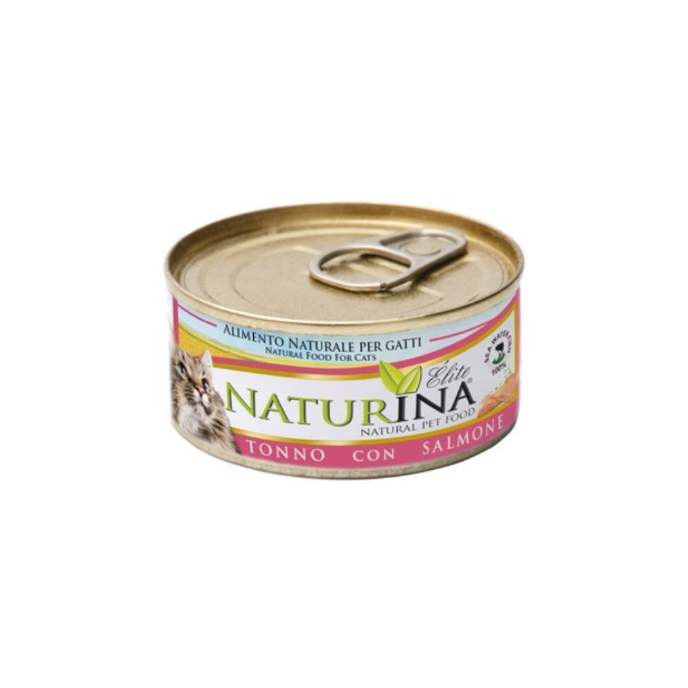 Naturina Elite Tonno e Salmone 70g Lattina Gatti - Animaliapet