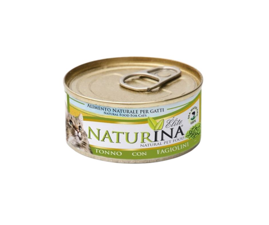 Naturina Elite Tonno e Fagiolini 70g Lattina Gatti - Animaliapet