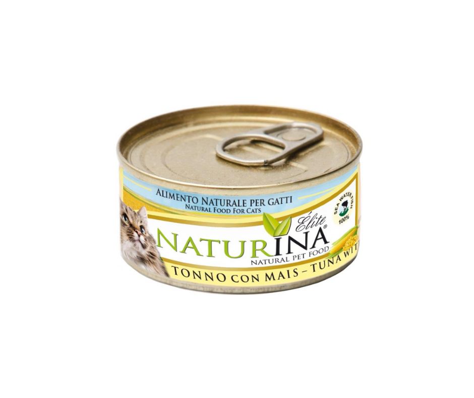 Naturina Elite Tonno e Mais 70g Lattina Gatti - Animaliapet