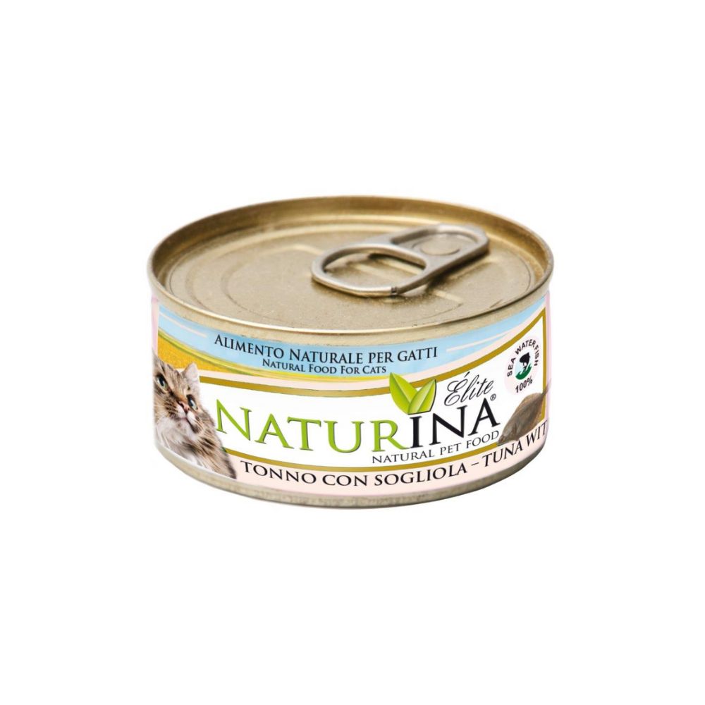 Naturina Elite Tonno e Sogliola 70g Lattina Gatti - Animaliapet