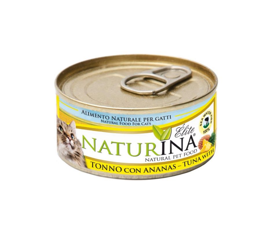 Naturina Elite Tonno e Ananas 70g Lattina Gatti - Animaliapet