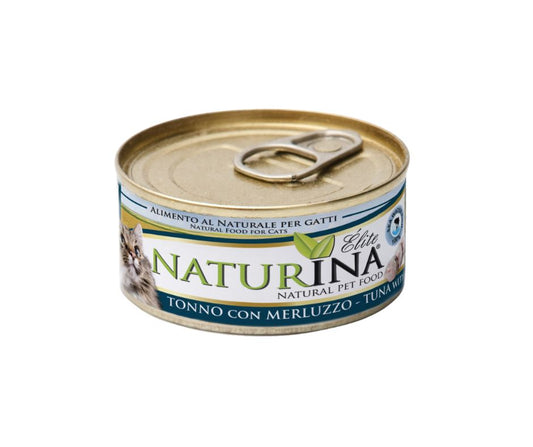 Naturina Elite Tonno e Merluzzo 70g Lattina Gatti - Animaliapet