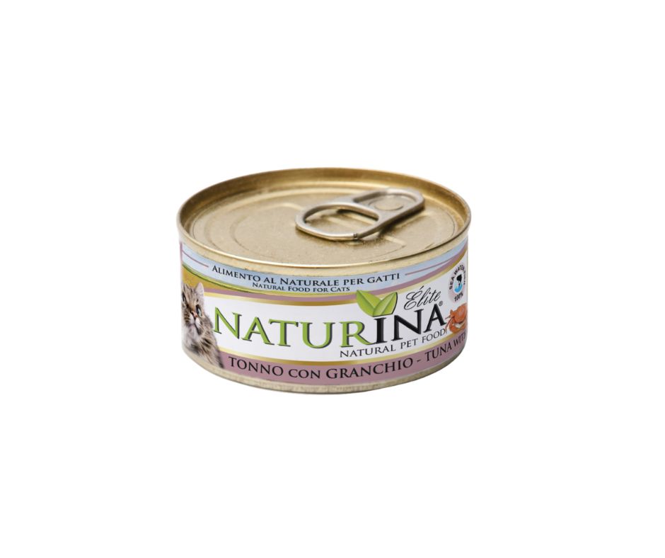 Naturina Elite Tonno e Granchio 70g Lattina Gatti - Animaliapet