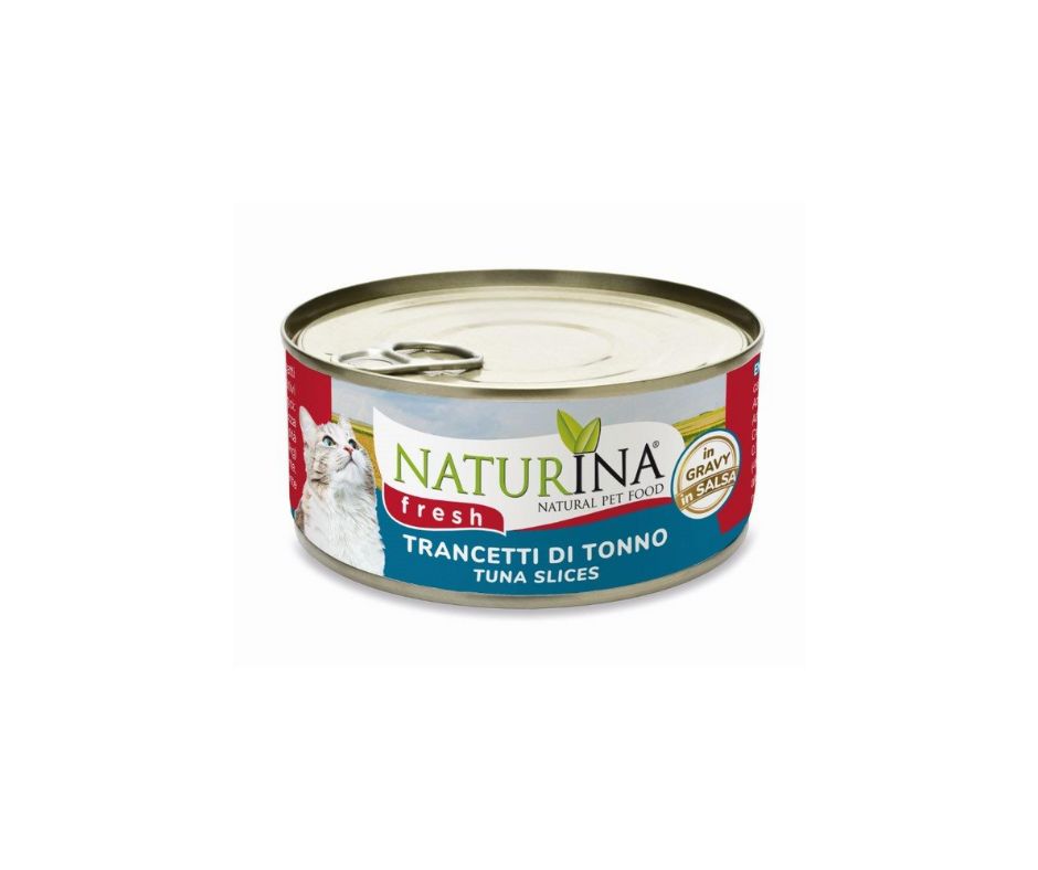 Naturina Fresh Trancetti di Tonno 70g Lattina Gatti - Animaliapet