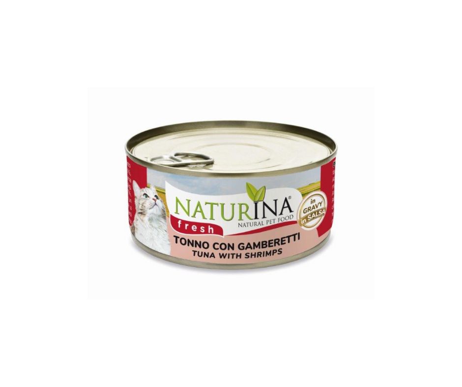 Naturina Fresh Tonno e Gamberetti 70g Lattina Gatti - Animaliapet