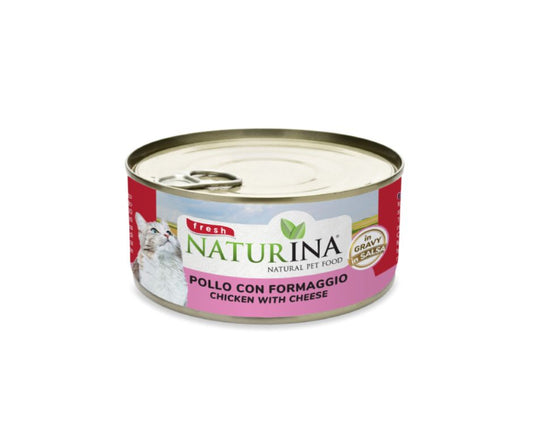 Naturina Fresh Pollo e Formaggio 70g Lattina Gatti - Animaliapet