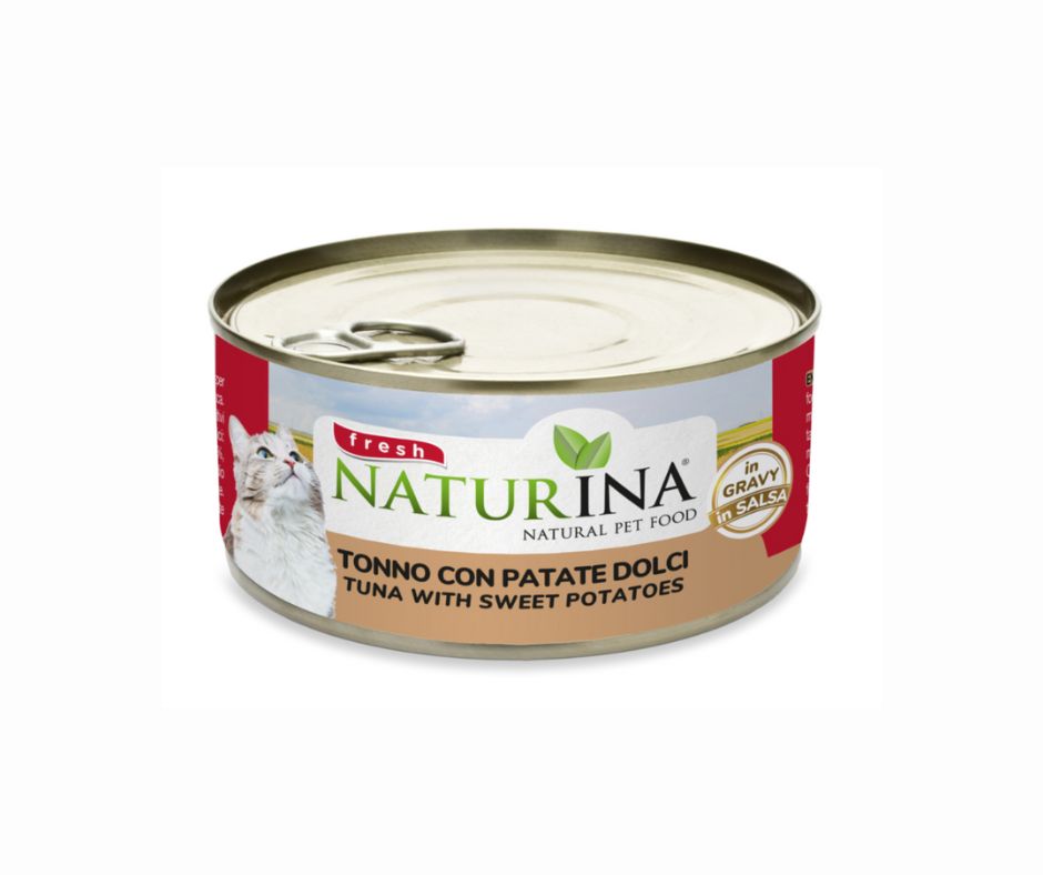 Naturina Fresh Tonno e Patate Dolci 70g Lattina Gatti - Animaliapet