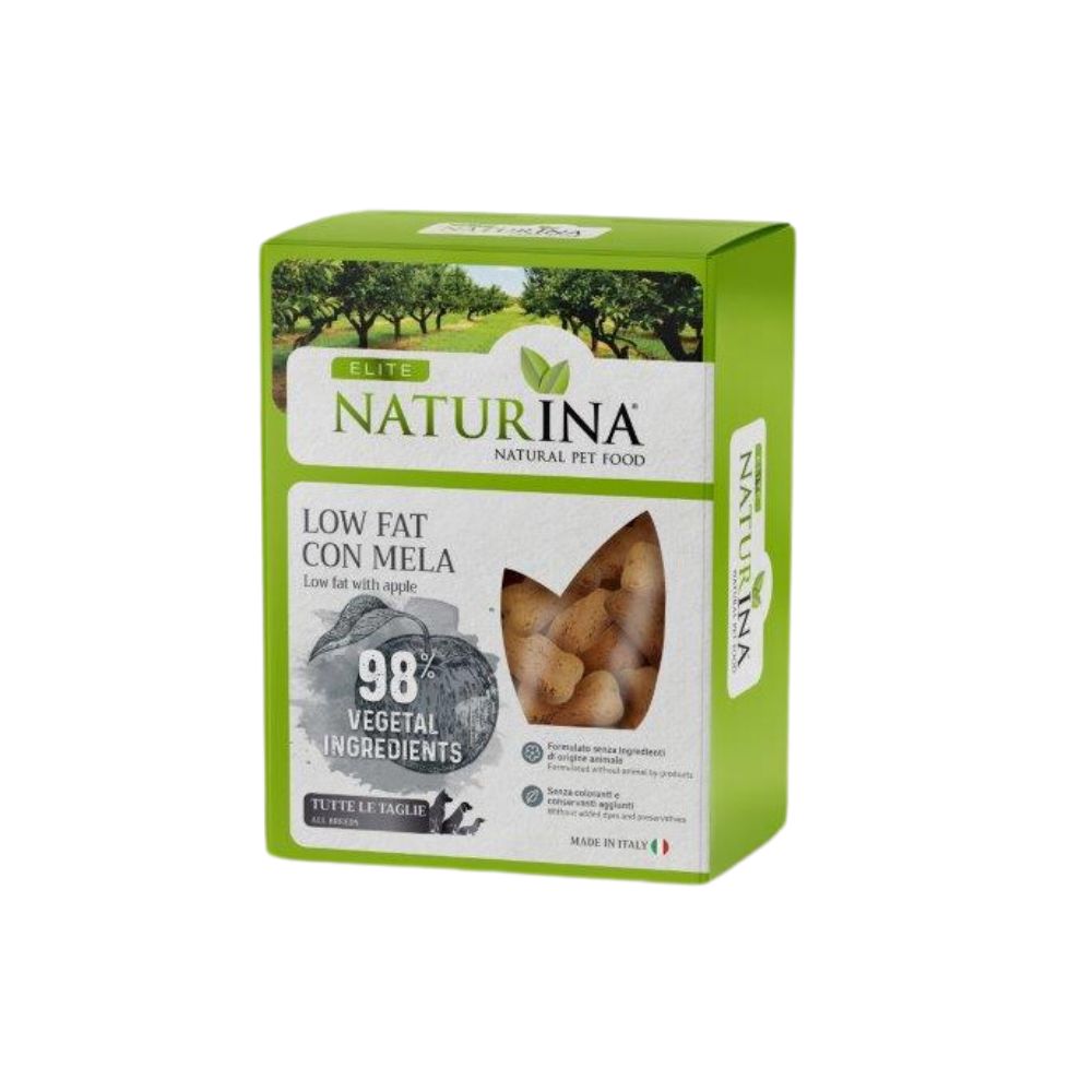 Naturina Elite Biscotto Low Fat con Mela 400g Snack Cani - Animaliapet