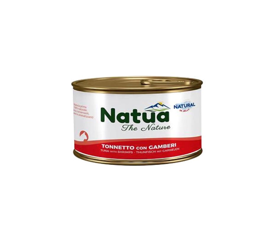 Natua Natural Tonnetto e Gamberi in Jelly Lattina 85g Gatti - Animaliapet