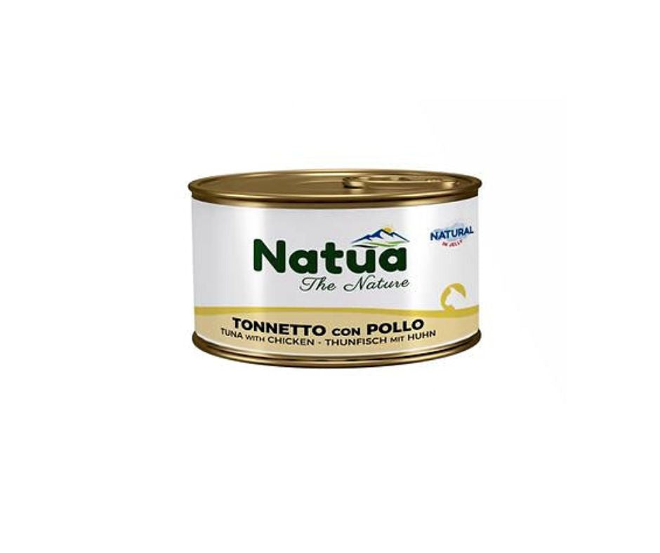 Natua Natural Tonnetto e Pollo in Jelly Lattina 85g Gatti - Animaliapet