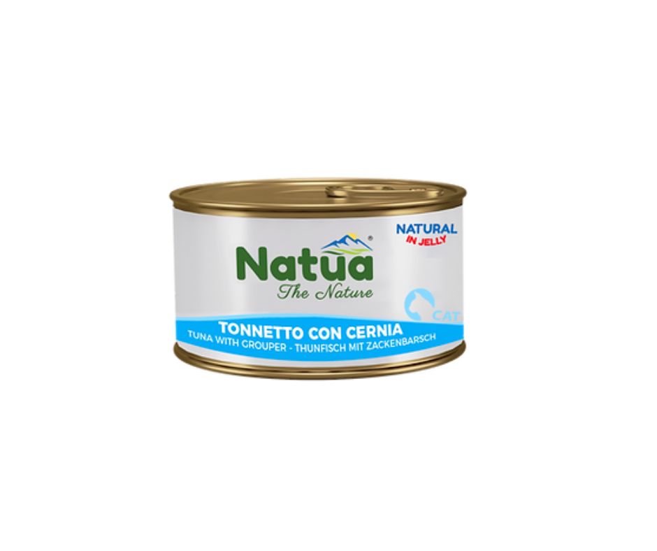 Natua Natural Tonnetto e Cernia in Jelly Lattina 85g Gatti - Animaliapet