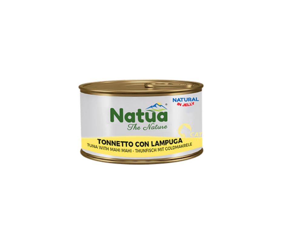 Natua Natural Tonnetto e Lampuga in Jelly Lattina 85g Gatti - Animaliapet