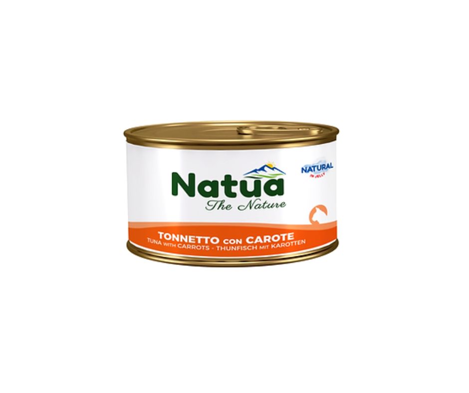 Natua Natural Tonnetto e Carote in Jelly Lattina 85g Gatti - Animaliapet