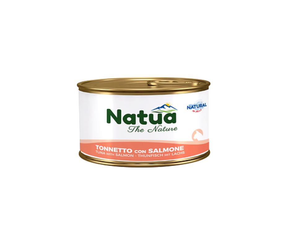 Natua Natural Tonnetto e Salmone in Jelly Lattina 85g Gatti - Animaliapet