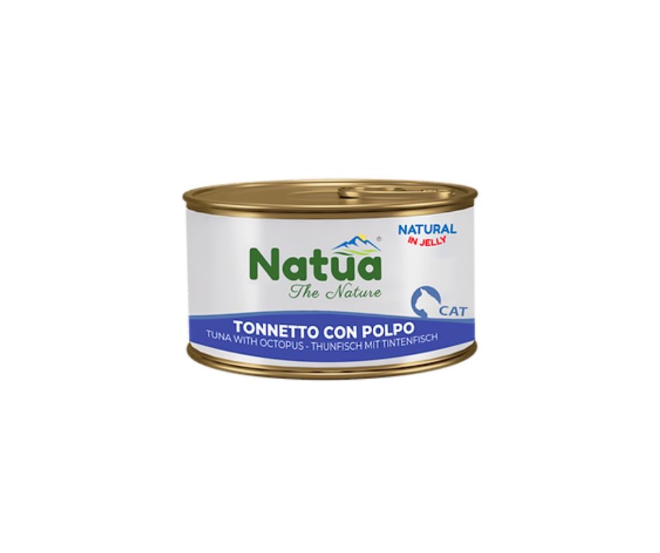 Natua Natural Tonnetto e Polpo in Jelly Lattina 85g Gatti - Animaliapet