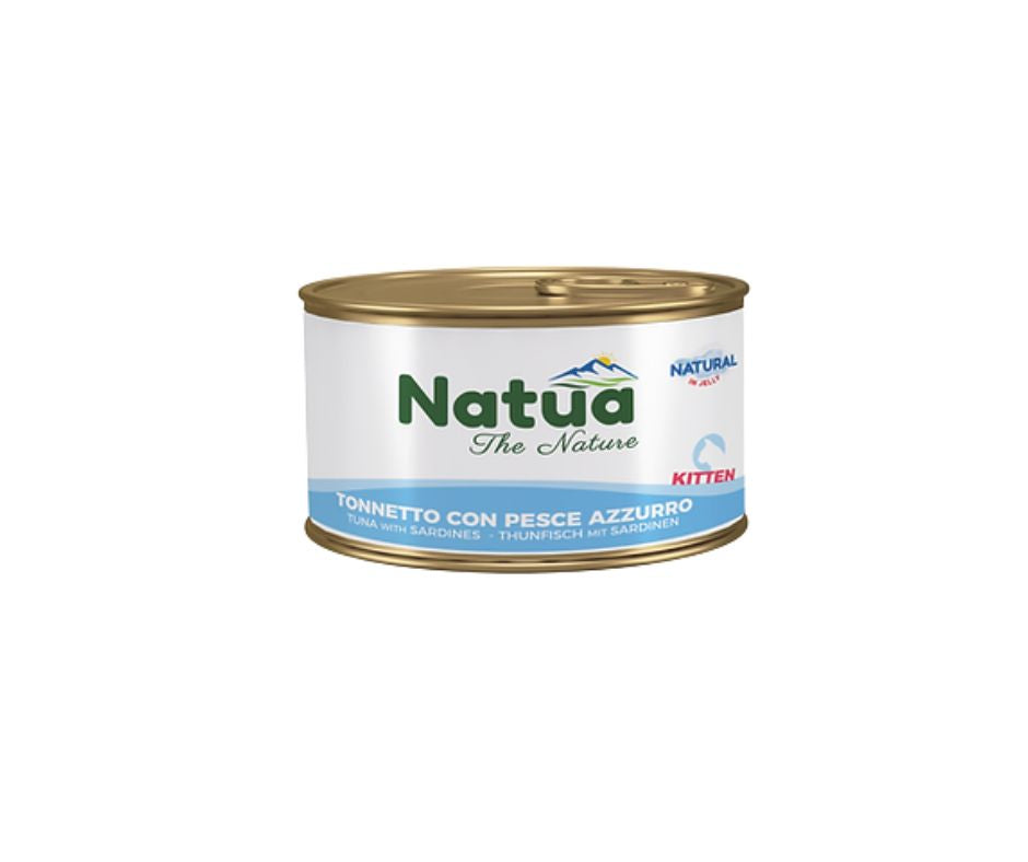 Natua Natural Tonnetto e Pesce Azzurro in Jelly Lattina 85g Kitten - Animaliapet