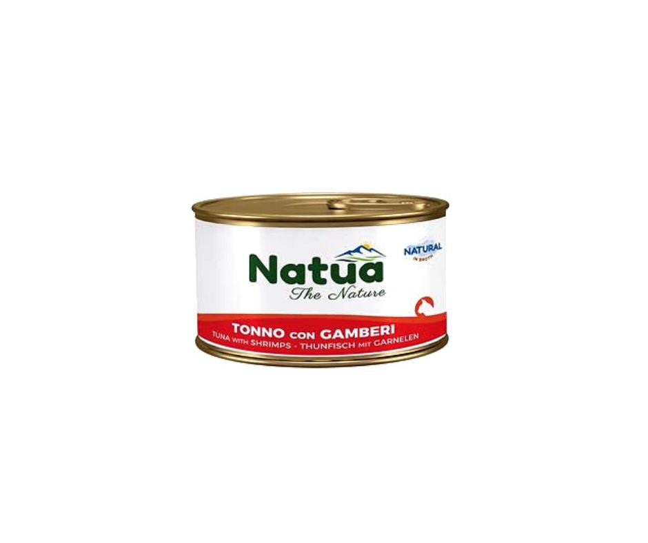 Natua Natural Tonno e Gamberi in Brodo Lattina 85g Gatti - Animaliapet