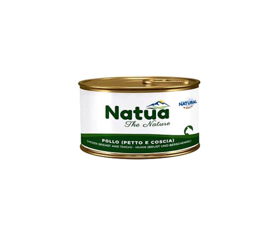 Natua Natural Pollo in Brodo Lattina 85g Gatti - Animaliapet