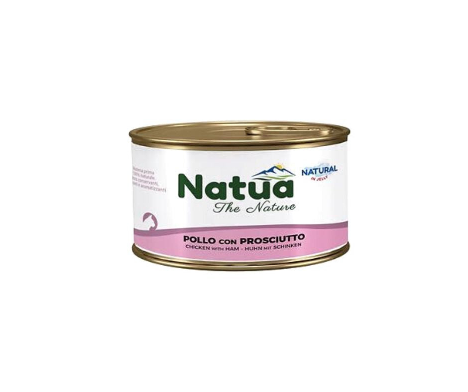 Natua Natural Pollo e Prosciutto in Jelly Lattina 150g Gatti - Animaliapet