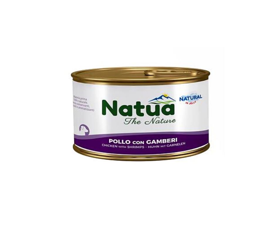 Natua Natural Pollo e Gamberi in Jelly Lattina 150g Cani - Animaliapet