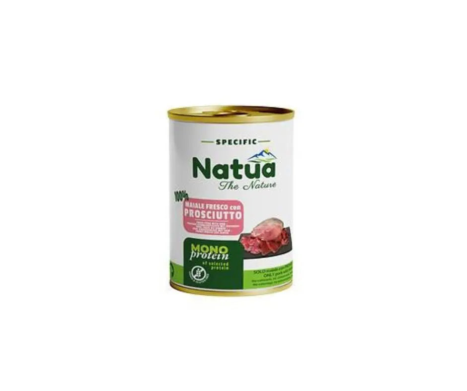 Natua Specific Maiale con Prosciutto Monoprotein Puppy Lattina 400g Cani Cuccioli - Animaliapet