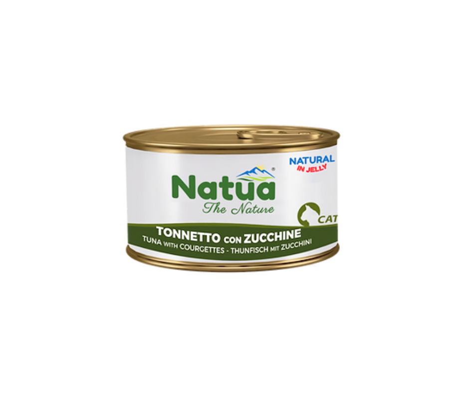 Natua Natural Tonnetto e Zucchine in Jelly Lattina 85g Gatti - Animaliapet