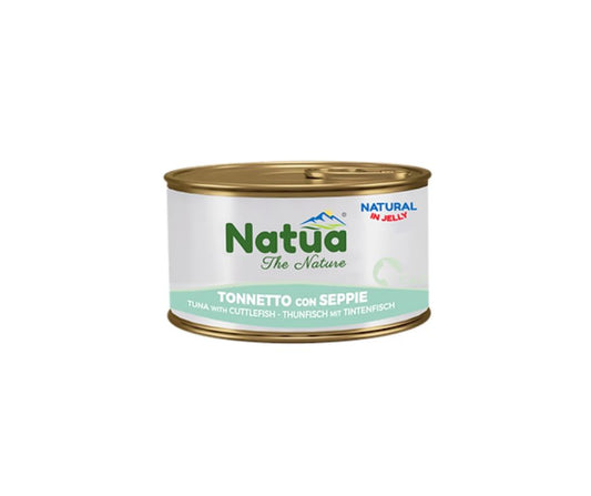 Natua Natural Tonnetto e Seppie in Jelly Lattina 85g Gatti - Animaliapet