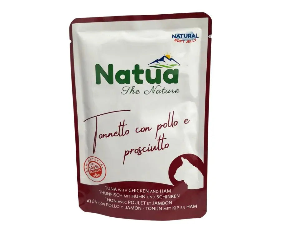 Natua Tonnetto con Pollo e Prosciutto soft jelly bustina 70g Gatti - Animaliapet