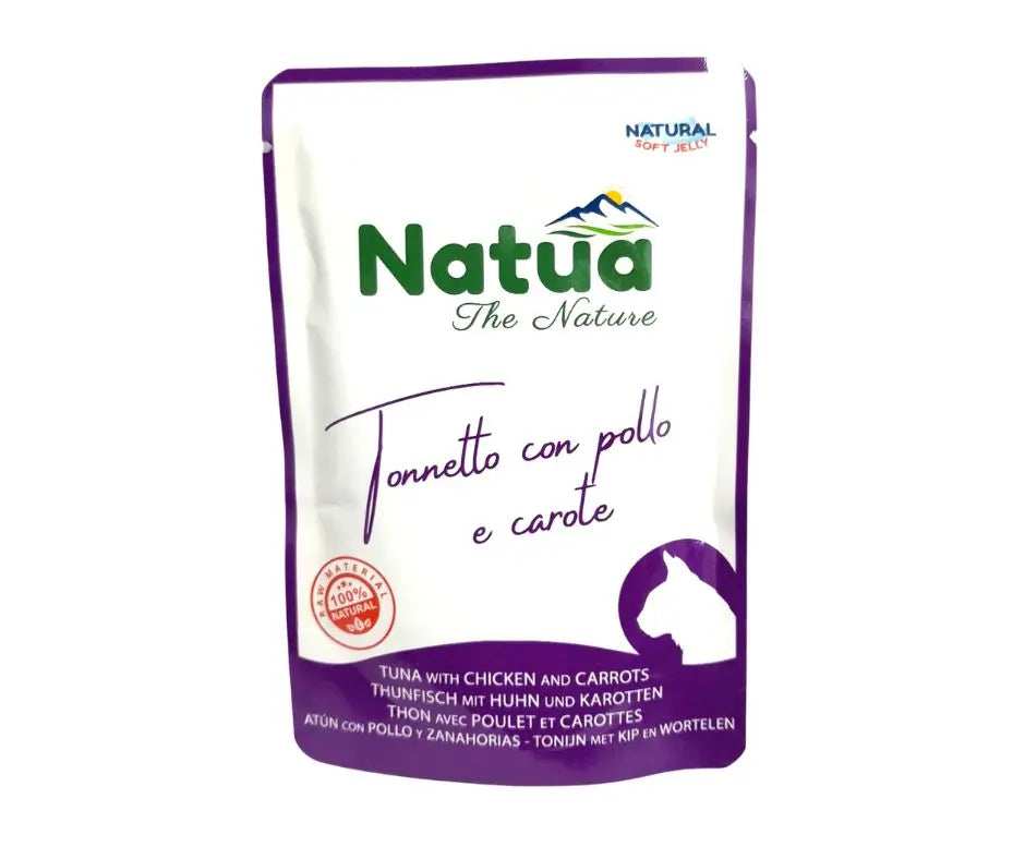 Natua Tonnetto con Pollo e Carote soft jelly bustina 70g Gatti - Animaliapet