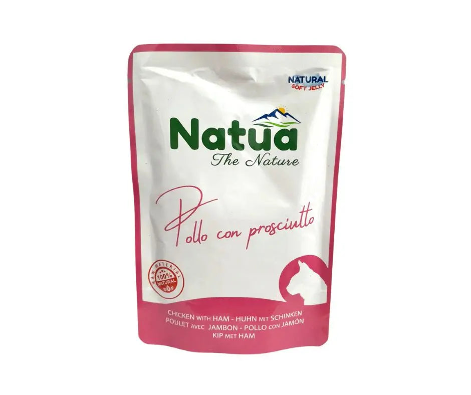 Natua Pollo con Prosciutto soft jelly bustina 70g Gatti - Animaliapet