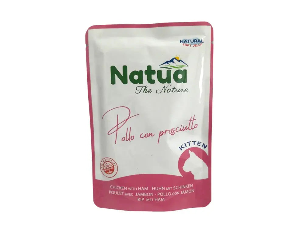 Natua Pollo con Prosciutto soft jelly kitten bustina 70g Gattini - Animaliapet