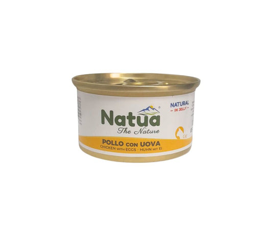 Natua Natural Pollo e Uova in Jelly Lattina 85g Gatti - Animaliapet