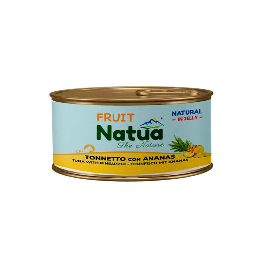 Natua Natural Fruit Tonnetto e Ananas in Jelly Lattina 85g Gatti