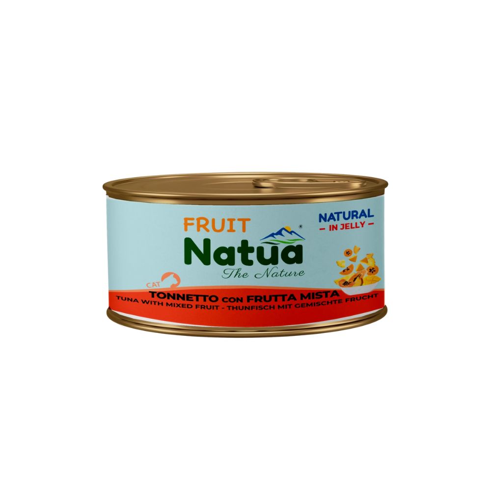 Natua Natural Fruit Tonnetto e Frutta Mista in Jelly Lattina 85g Gatti