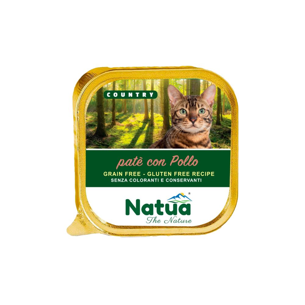 Natua Country Pollo in Patè Vaschetta 100g Gatti