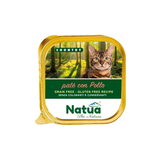 Natua Country Pollo in Patè Vaschetta 100g Gatti