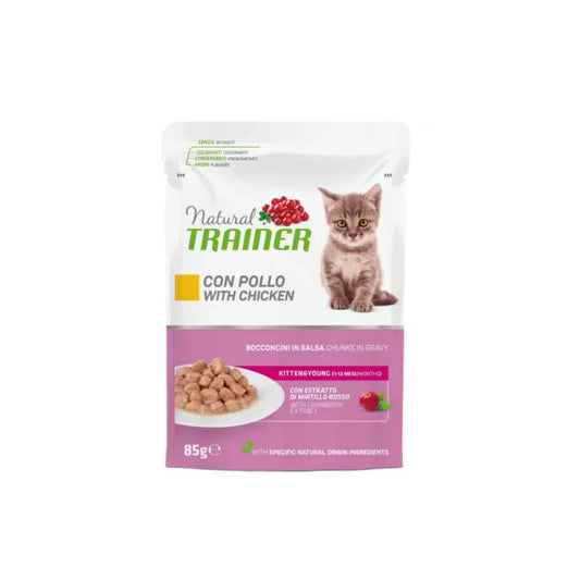 Trainer Natural Kitten e Young Pollo 85g Bustina Gattini - Animaliapet