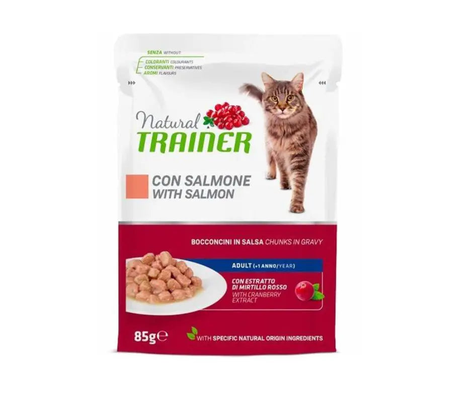 Trainer Natural Bocconcini di Salmone Bustina 85g Gatti Adulti - Animaliapet